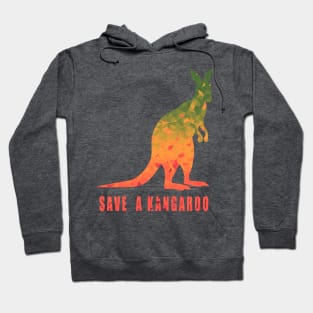 Save A Kangaroo Animal Lovers Support Australia Hoodie